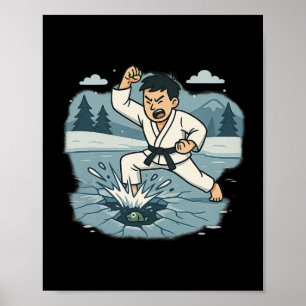 Lustigt bryta iskaratkopen martialkonsten Humor Poster