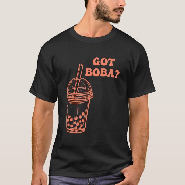Lustigt Bubble Tea och Boba Tea T Shirt (Framsida)