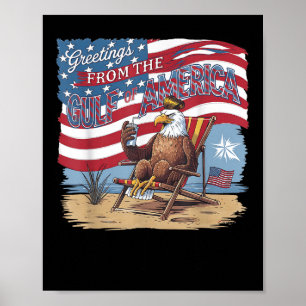 Lustigt Bukt i USA Trump Hälsning från Bukt Poster