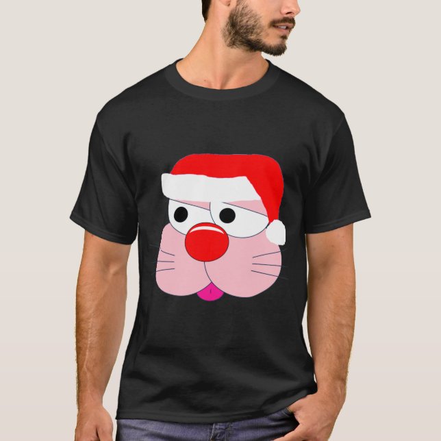 Lustigt Bunny Tecknad - jag är Pappa jul. Tomten. T Shirt (Framsida)
