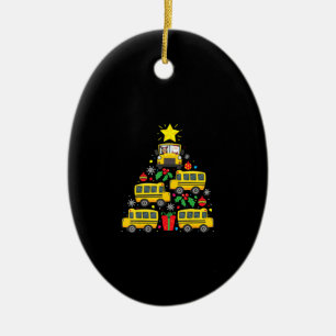 Lustigt buss-chaufförer julgran ornament