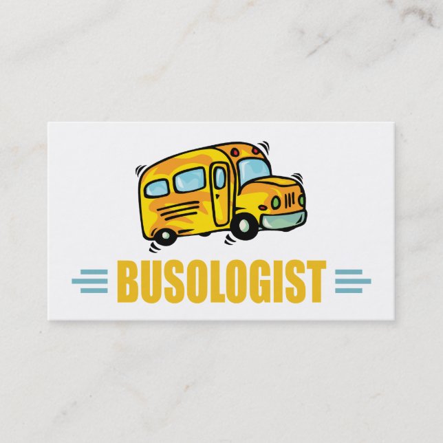 Lustigt Buss Visitkort (Framsida)