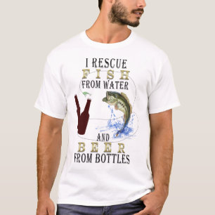 Lustigt bussfiske Humor T Shirt