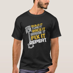 Lustigt Bygg det trimma det Tävling det spränger d T Shirt