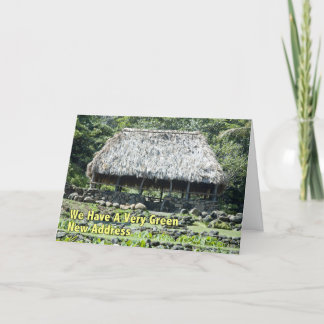 Lustigt byte av Adress - Polynesisk hut Meddelande
