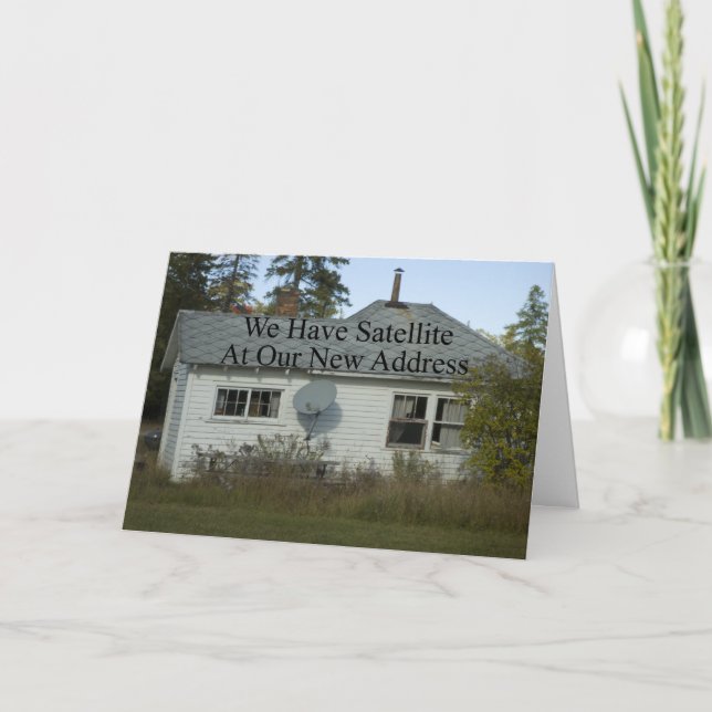 Lustigt byte av Adress - vi har satelliter Meddelande (Framsida)