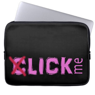 Lustigt (C) slicka mig Rosa av isbrytare med Red K Laptop Sleeve