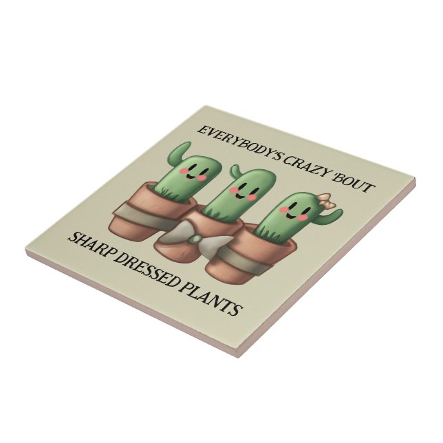 Lustigt Cacti Allas galna "Bout Vass ... Kakelplatta (Sidan)