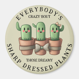 Lustigt Cacti Allas galna "Bout Vass ... Magnet