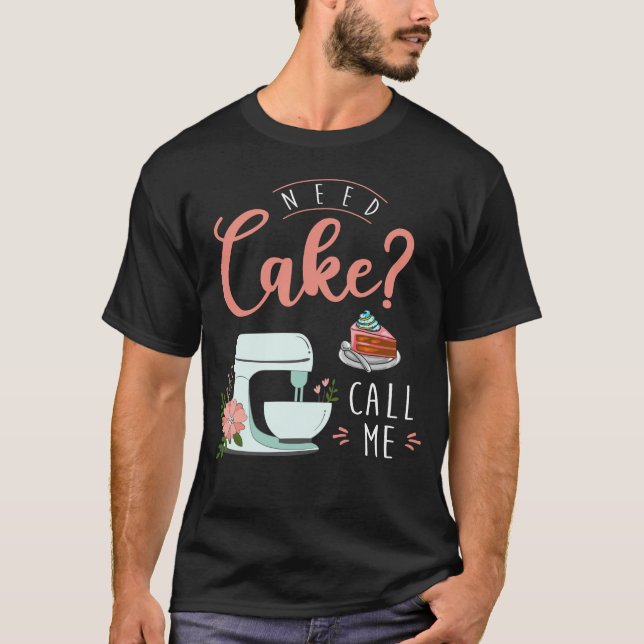 Lustigt cake Baker-konditoripris T Shirt (Framsida)