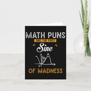 Lustigt Calculus Math Puns är den första sinnet i Kort
