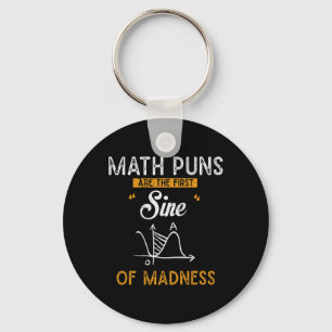 Lustigt Calculus Math Puns är den första sinnet i Nyckelring