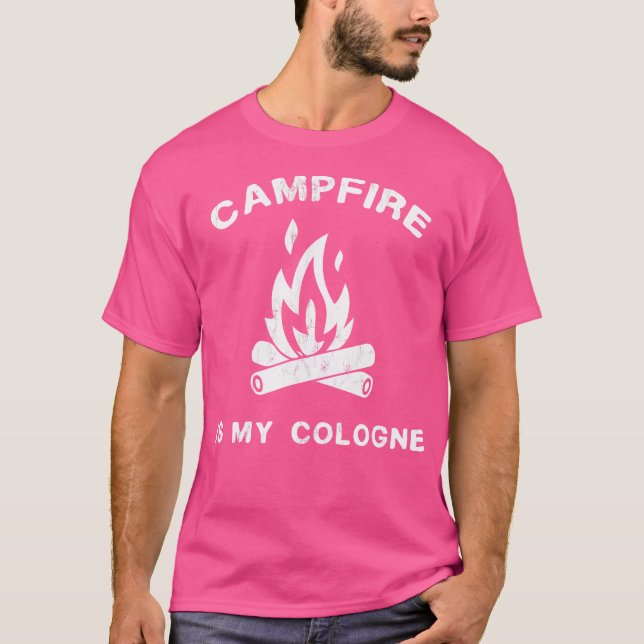 Lustigt Camping - Campfire är min Köln T Shirt (Framsida)