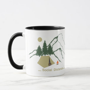 Lustigt camping mugg