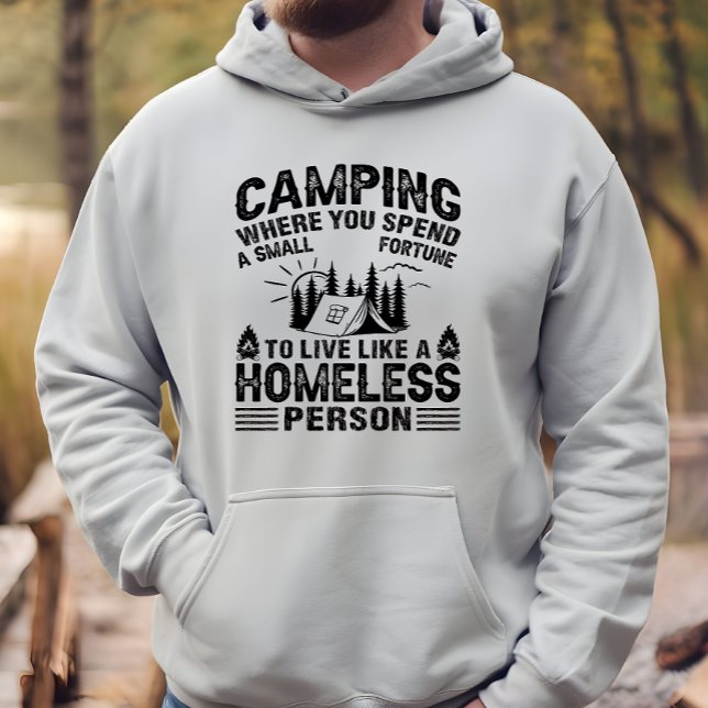 Lustigt camping ord hoodie (Skapare uppladdad)