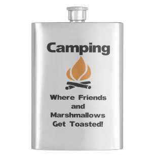 Lustigt Camping Sayed med Marshmallow och Friends Fickplunta
