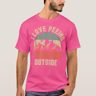 Lustigt Camping Shirt Hiking utomhus i Kärlek Peei T