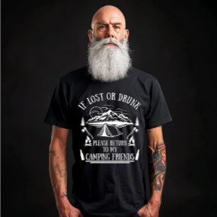 Lustigt campingslagord i ord t shirt