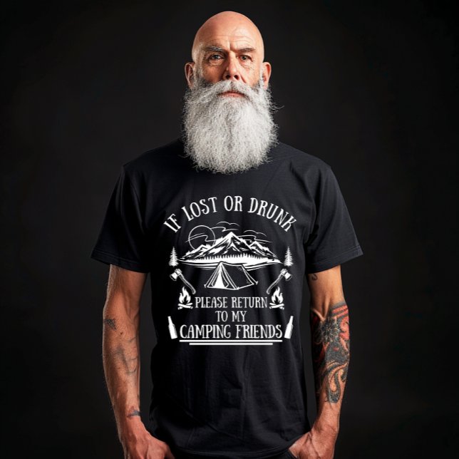 Lustigt campingslagord i ord t shirt (Skapare uppladdad)