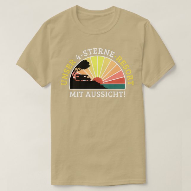 Lustigt campingspel för motorhem t shirt (Design framsida)