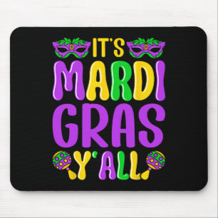 Lustigt Carnival Party Design Mardi Gras Det är Ma Musmatta