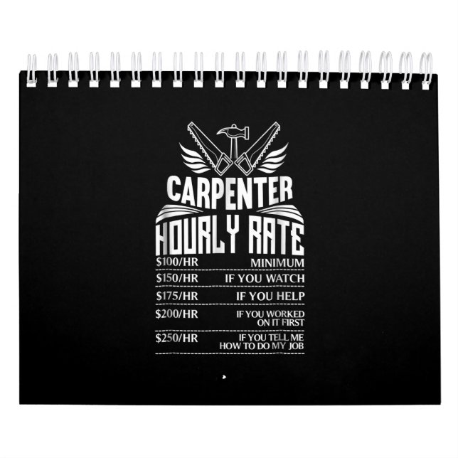 Lustigt Carpenter Woodworking Underbar Gift Pappa Kalender (Omslag)