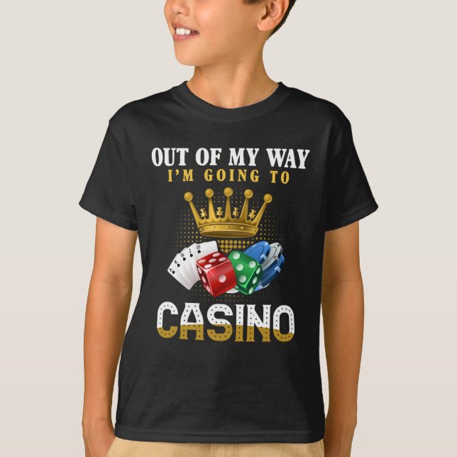 Lustigt Casino Gambling Poker Jackpot Älskare T Shirt (Framsida)