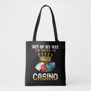 Lustigt Casino Gambling Poker Jackpot Älskare Tygkasse
