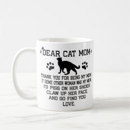 Lustigt Cat mamma fotokollage och kattens namn Kaffemugg