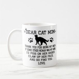 Lustigt Cat mamma fotokollage och kattens namn Kaffemugg