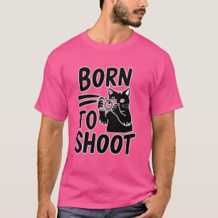 Lustigt Cat Photograf Låt oss fotografi T Shirt