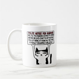 Lustigt Cat Quarantine Gift. Låsning 2020-Novelty Kaffemugg
