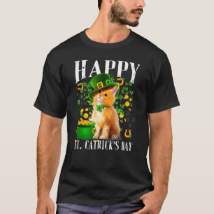 Lustigt Cat St Patrick Day Lycklig Catrick's Day T Shirt