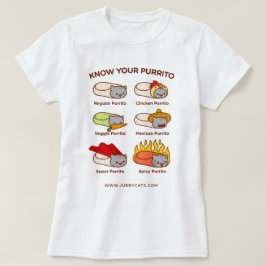 Lustigt Cat T-SHIRT - VET DIN PURRITO