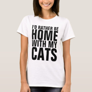 Lustigt Cat t-shirts, HEMMA SNARARE MED MIN KATT T Shirt