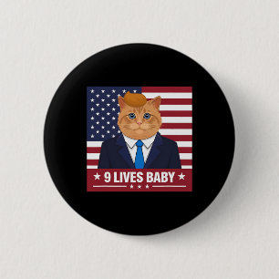 Lustigt Cat Trump 9 lever Baby-fonen Knapp