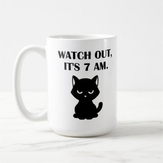 Lustigt Cat-Watch-Out, det är 7.00 Kaffemugg
