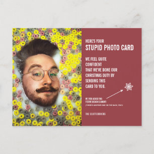 Lustigt Cereal-vykort för stoppat fotkort Vykort