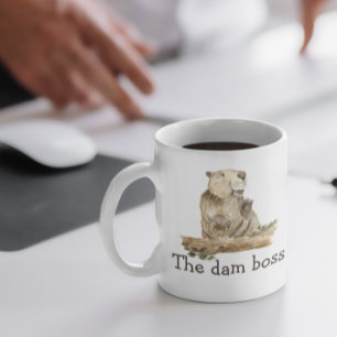 Lustigt Chef Beaver-gåvan Kaffemugg