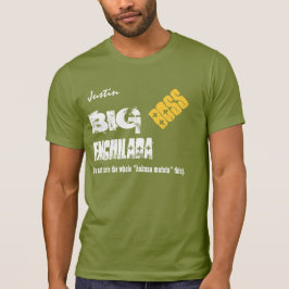 Lustigt Chef BIG ENCHILADA Anpassat namn V09 Tröja