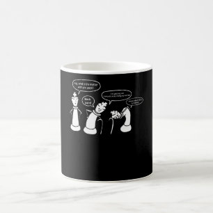 Lustigt Chess figurer Kaffemugg