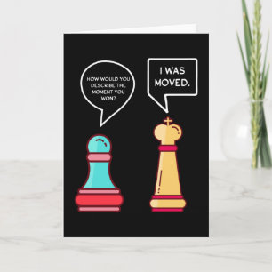 Lustigt Chess figurer Kort