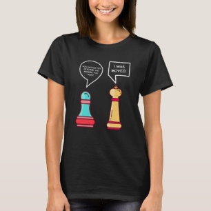 Lustigt Chess figurer T Shirt