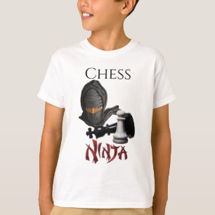 Lustigt Chess Ninja Chess Player T Shirt