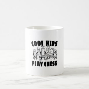 Lustigt chess-speltecken kaffemugg