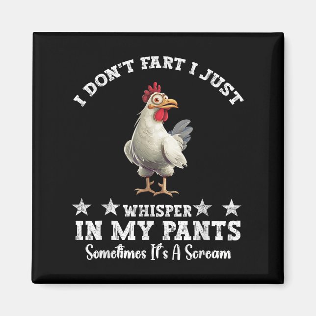 Lustigt Chicken Älskare, jag börjar inte bara visk Magnet (Framsidan)