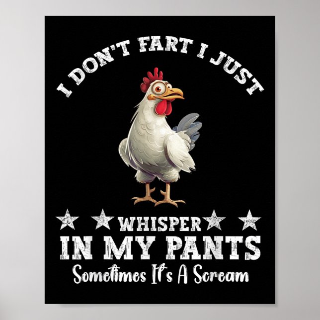 Lustigt Chicken Älskare, jag börjar inte bara visk Poster (Framsidan)