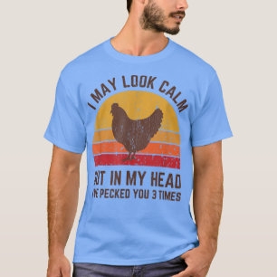 Lustigt Chicken Älskare, jag kan se Lugn Farmer Wo T Shirt