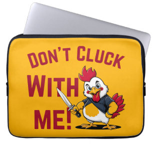 Lustigt Chicken - Cluck med mig inte Laptop Fodral