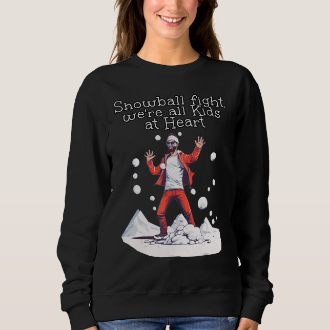 Lustigt Childlike Man i Trackdress for Snowball Wi T Shirt (Framsida)